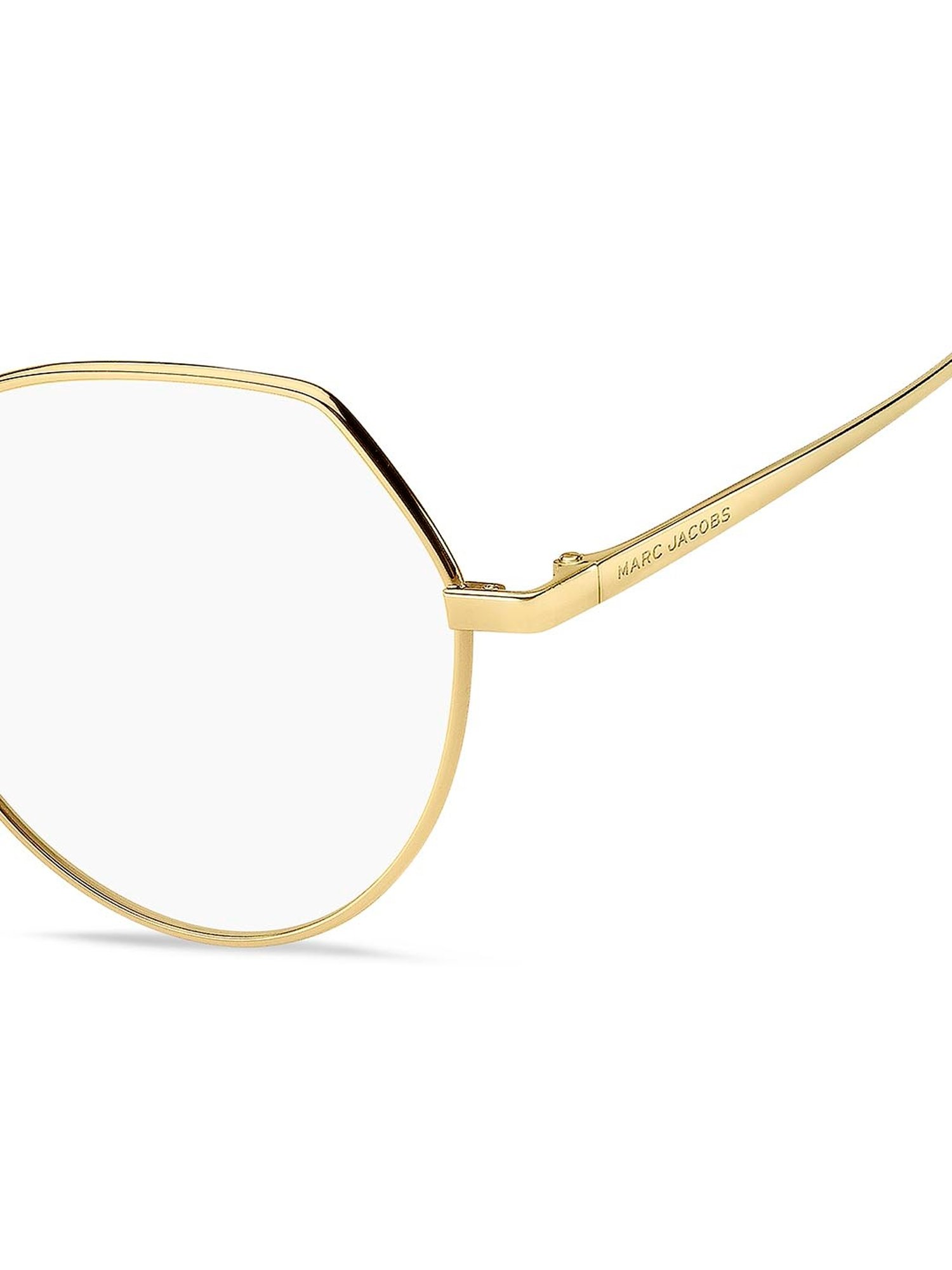 Marc Jacobs Gold Hexagon Eye Frames for Women
