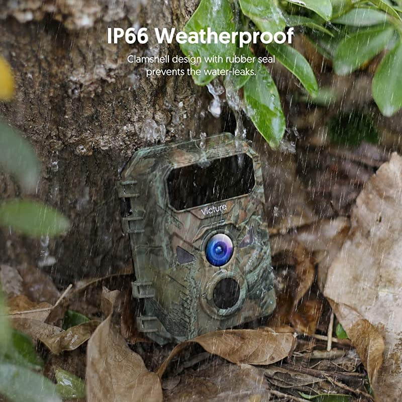 Mini Trail Game Camera 16MP 1080P with Advanced Night Vision Motion Activated IP66 Waterproof for Wildlife Watching and Home Surveillance