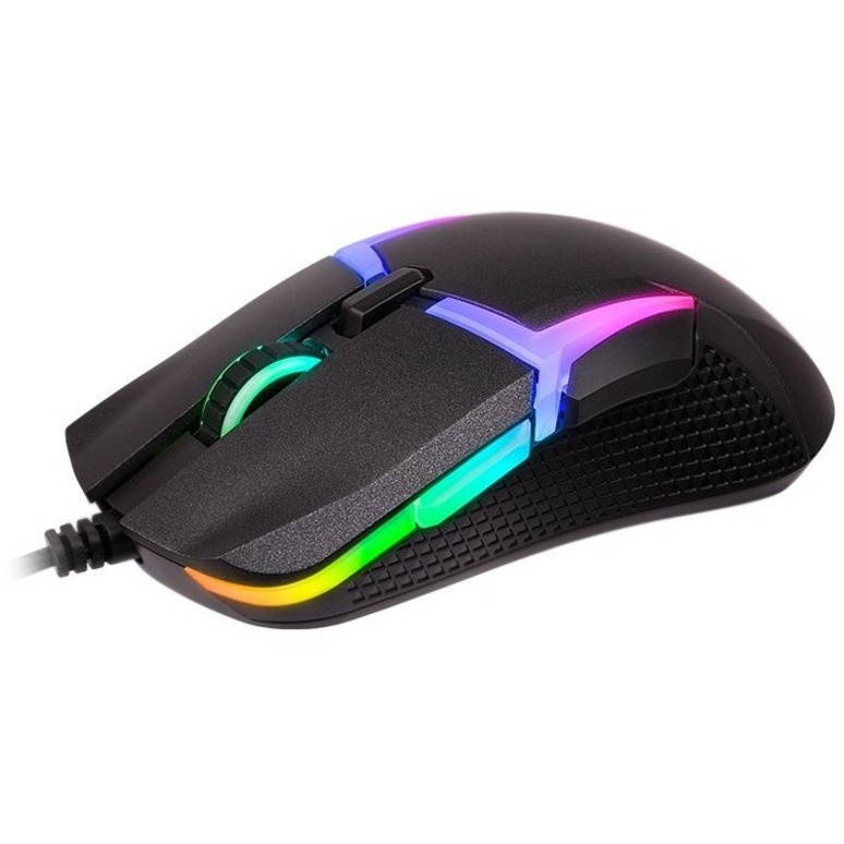 thermaltake level 20 rgb gaming mouse (gmo-lvt-wdoobk-01), black