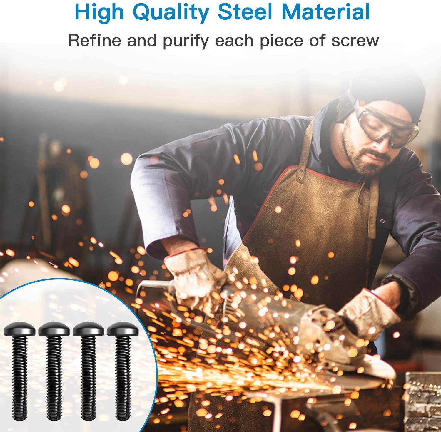 TV Mounting Hardware Screws M8 x 45mm Screws Bolts with 25mm Long Spacers for Samsung TVs Monitor Display M8 Screws for Samsung LG Vizio Philips Sony Bravia Sharps TV Wall Mount Bracket