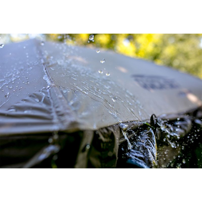 CLAM Quick-Set Escape Sky Camper 11.5' x 11.5' Portable Pop-Up Outdoor Gazebo Screen Tent 6 Sided Canopy Shelter with Ground Stakes & Carry Bag, Brown