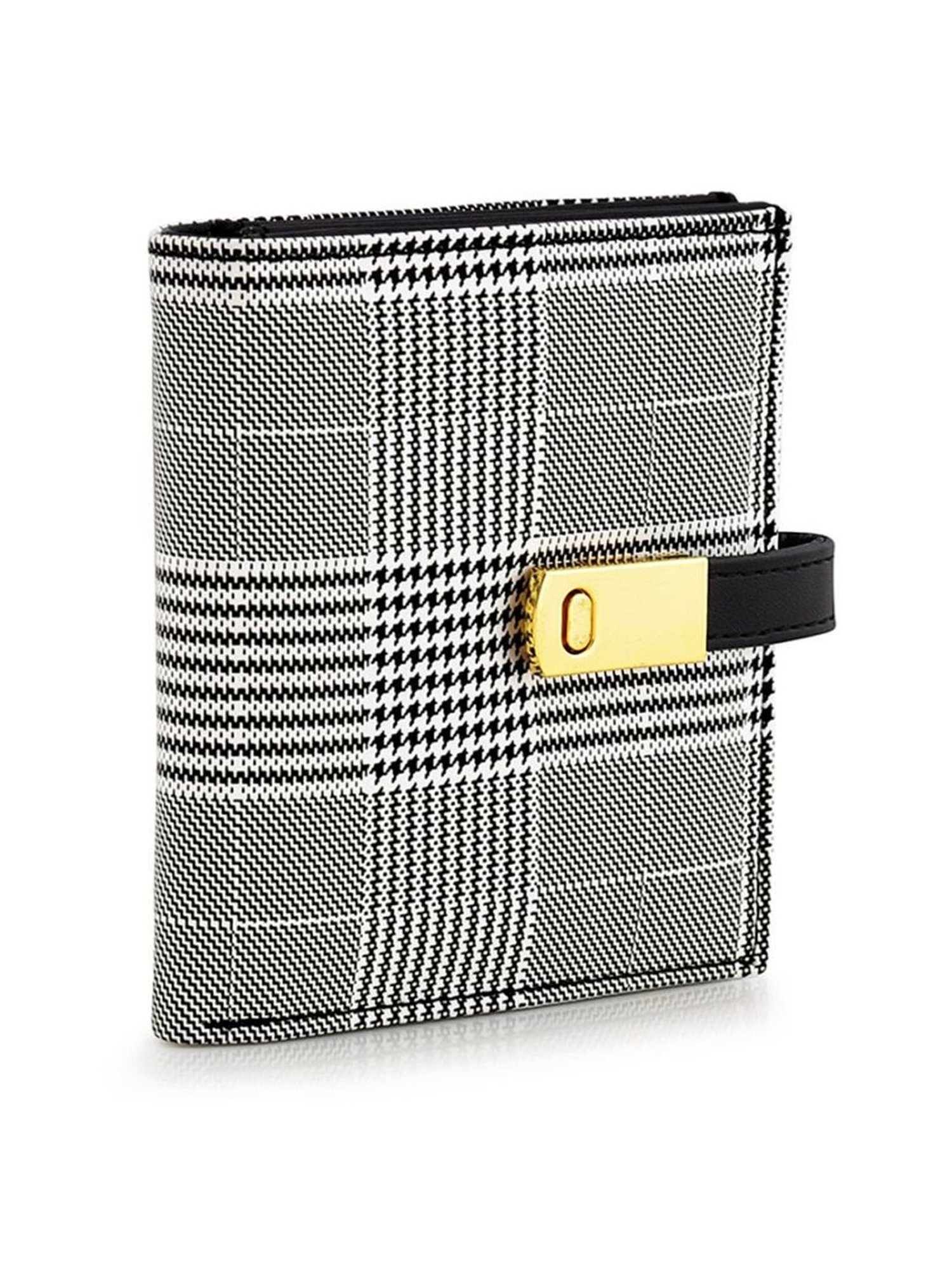 Bellissa Black Striped Bi-Fold Wallet for Women
