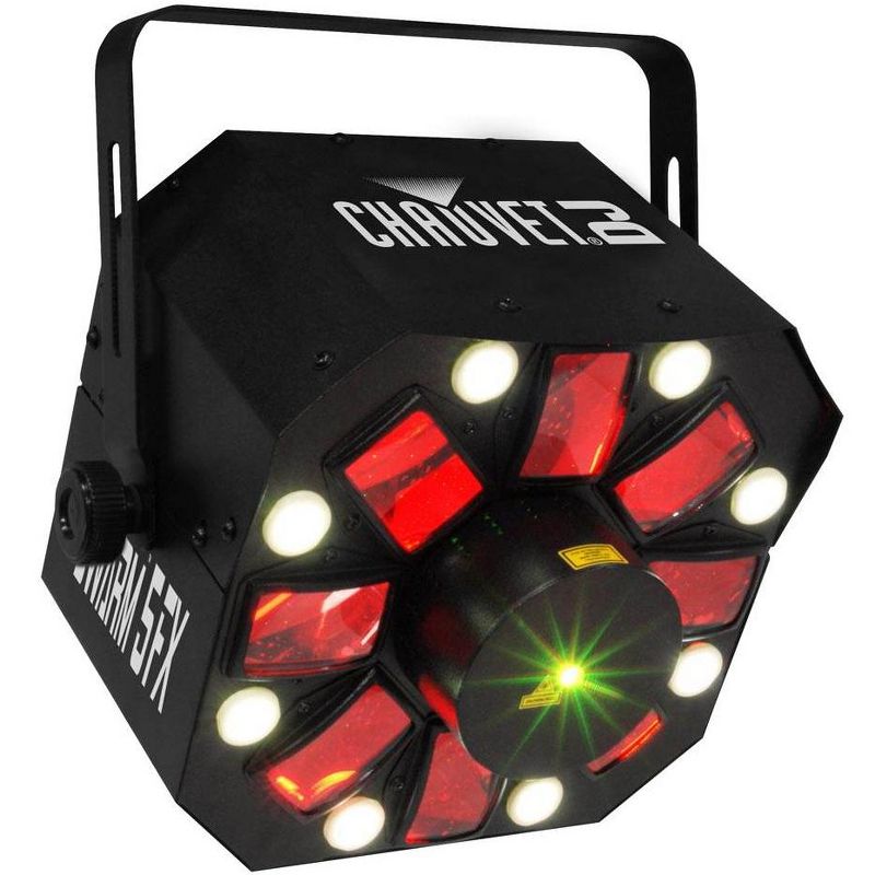 Chauvet DJ SWARM 5FX RGBAW LED Active Derby, Strobe Light + Mini Strobe Light