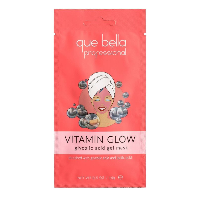 Que Bella Professional Vitamin Glow Gel Mask - 0.5 fl oz