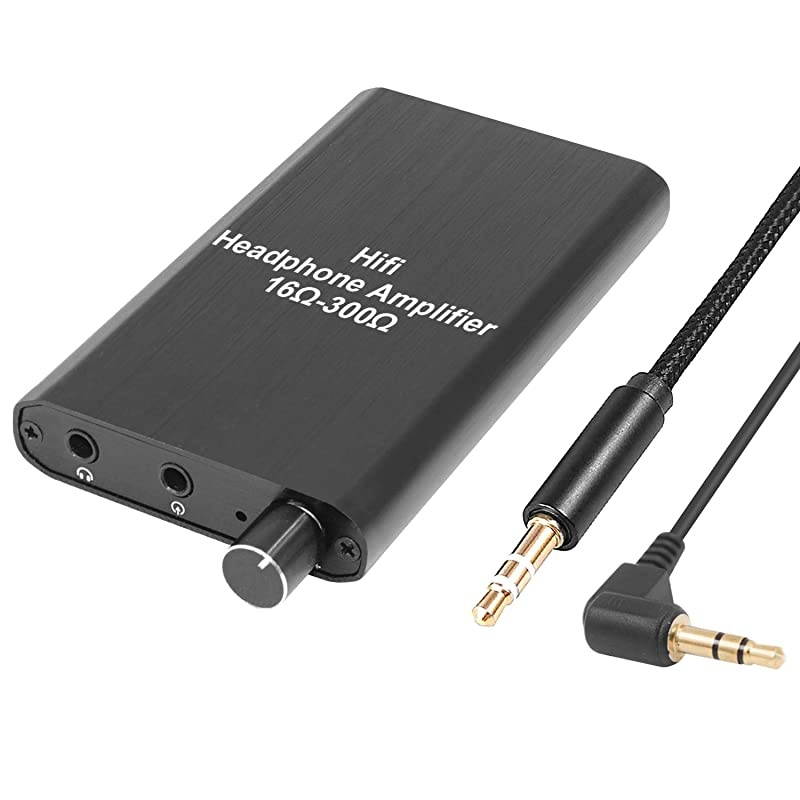 Headphone Amplifier,  Portable Headphone Amp 3.5mm Stereo Audio Out, Powered Dual-Output with Lithium Battery and 2-Level Boost, Headphone Amplifier for iPhone, iPod, iPad,MP3,MP4 and Computers