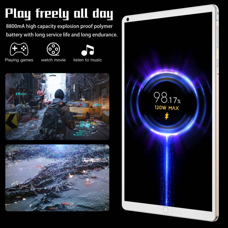 PSOOO  Tablet 8 Inch Unlocked Tablet,10 Core,  8GB RAM+128GB Android 10.0