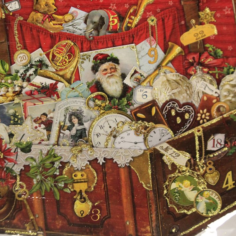 Christmas 17.0" Christmas Treasure Chest Advent Calendar Germany  -  Advent Calendars