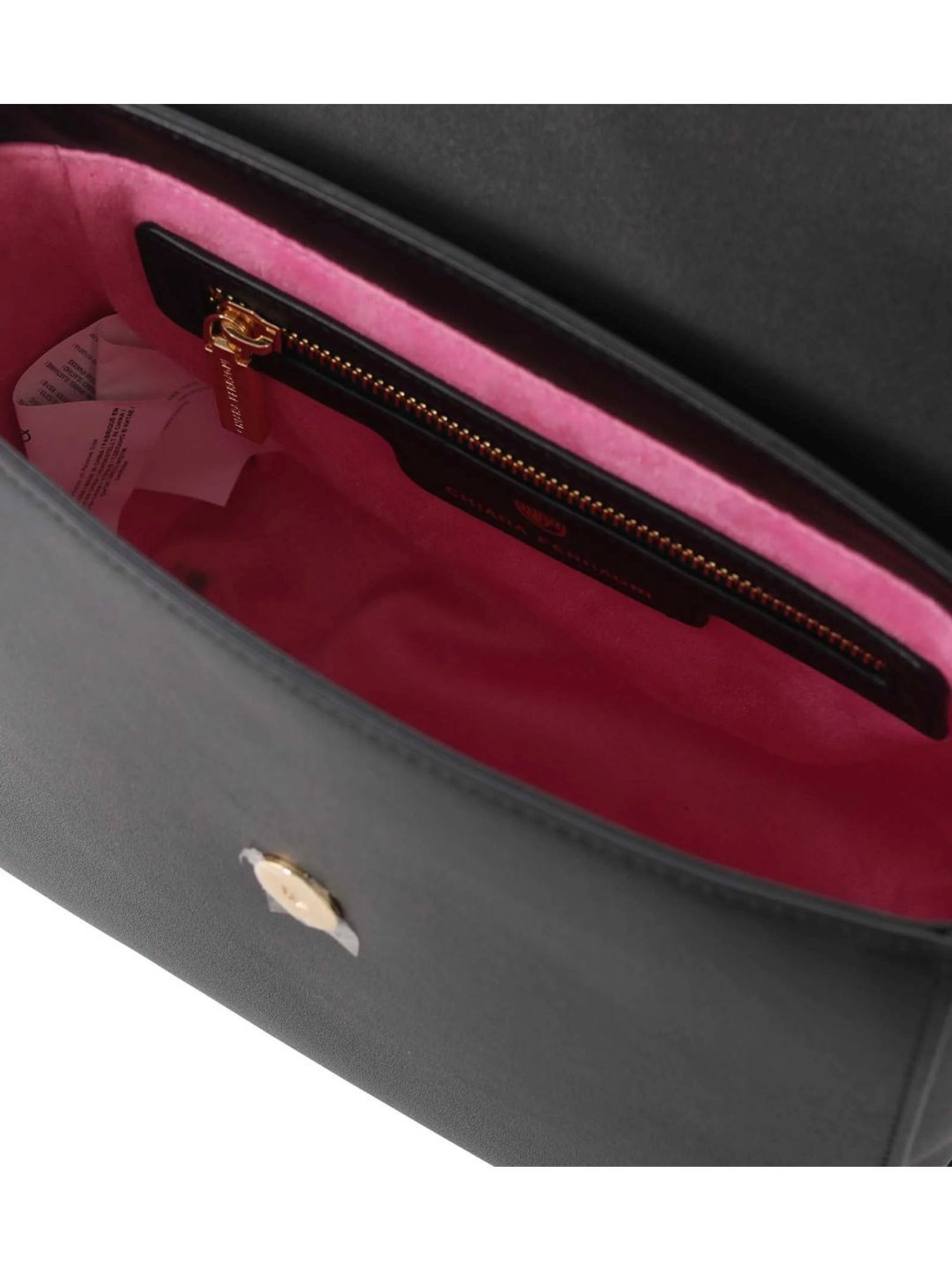 Chiara Ferragni Black Eyelike Small Satchel