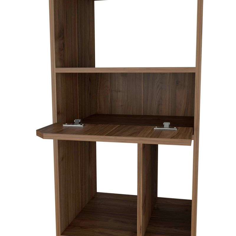 67" Aster 3 Tier Shelf Bookcase Walnut - RST Brands