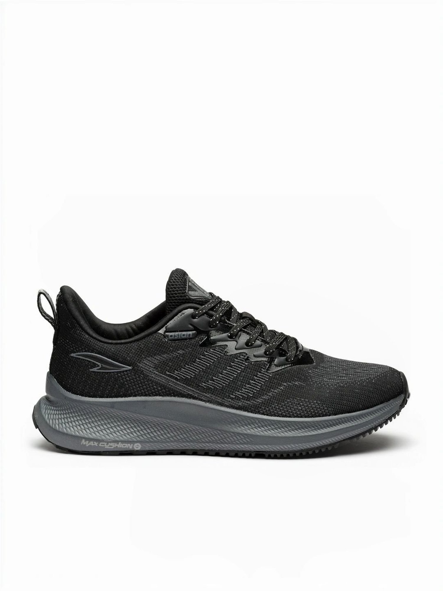 Asian Men's Black Running Shoes
