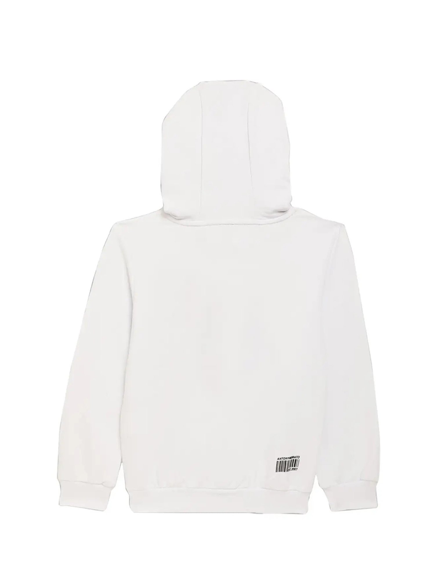 Antony Morato Kids White Logo Print  Hoodie