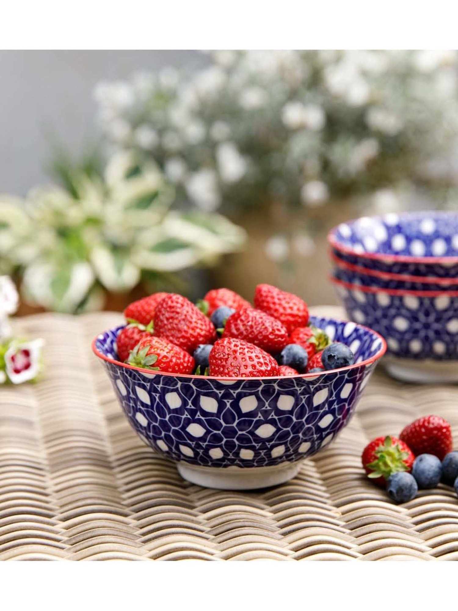 KitchenCraft Navy Stoneware 15.7 cm Bowl