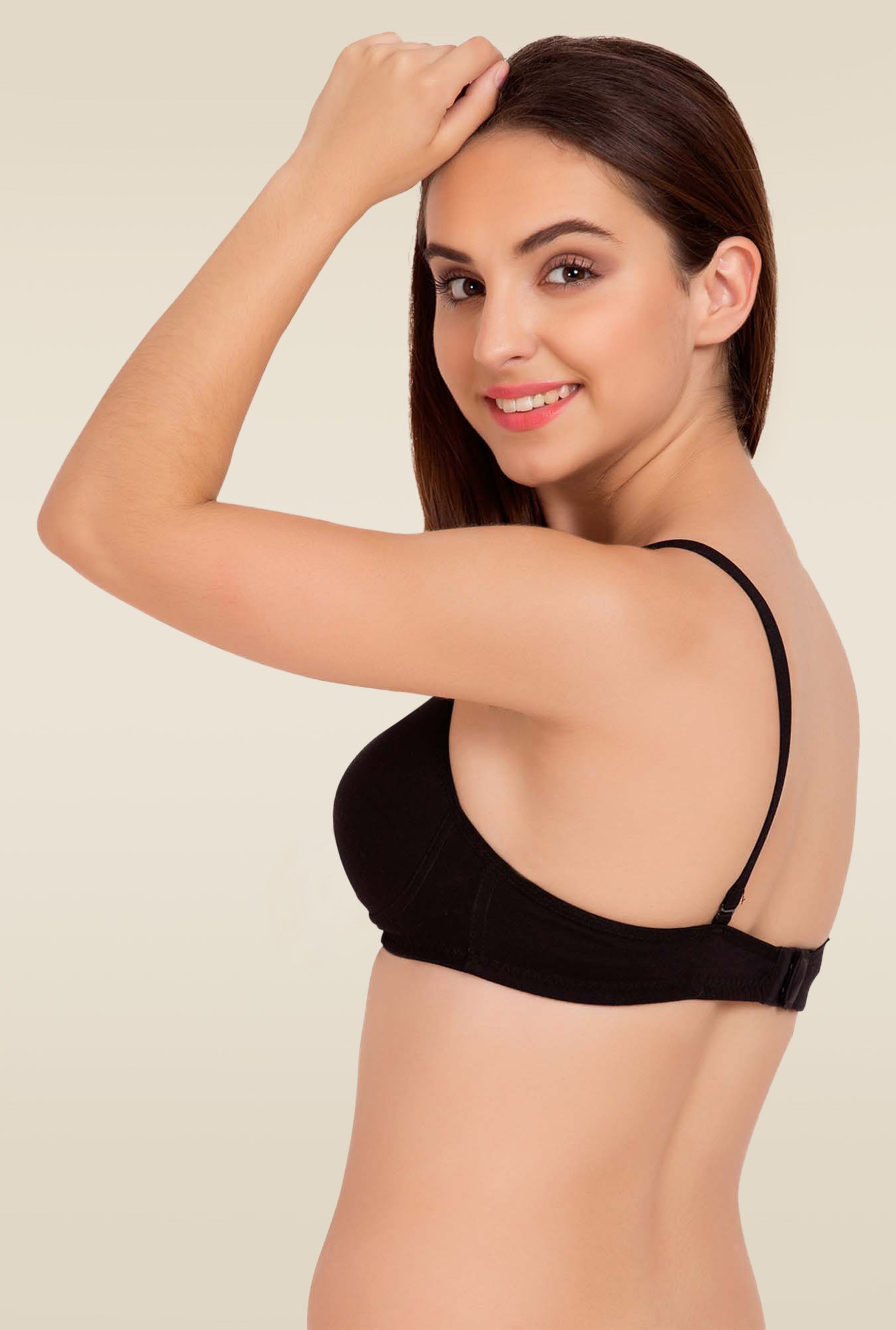 Tweens Black Non Wired Padded T Shirt Bra