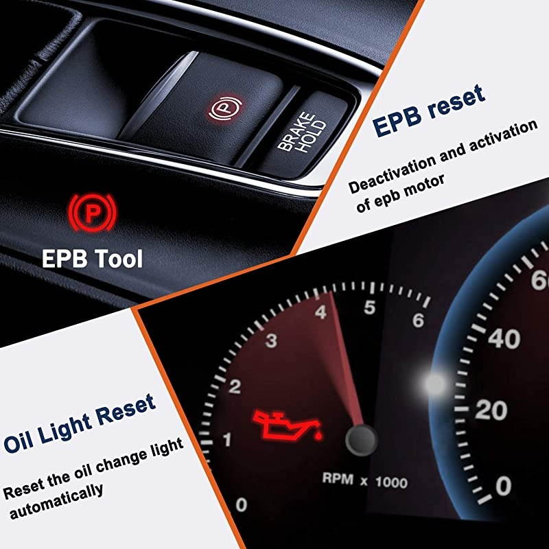 NT624 Elite OBD2 Scanner Car Full Systems Diagnostic Scan Tool for All Cars with Oil Light & EPB Reset Service, Check Engine ABS SRS Transmission EPS HVAC Headlamp Code Reader