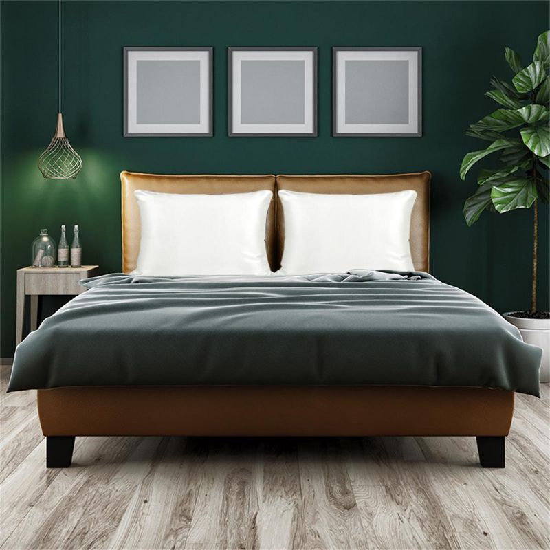 1 Pc 20&rdquo; x 30" Silk for Facial Beauty and Hair Pillow Case Black - PiccoCasa