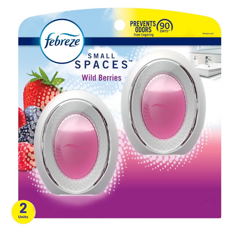 Febreze Odor-Eliminating Small Spaces Air Freshener - Wild Berries - 2ct