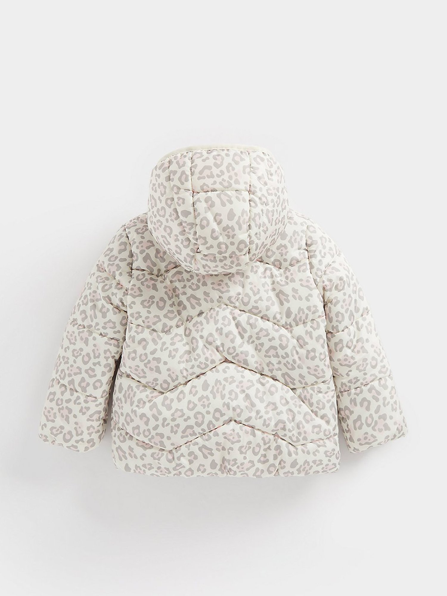 Mothercare Kids Cream & Grey Printed Full Sleeves Padded Jacket