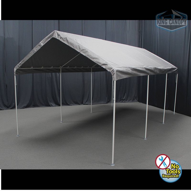 King Canopy 10'x20' Universal 8 Leg Tent with Silver Cover