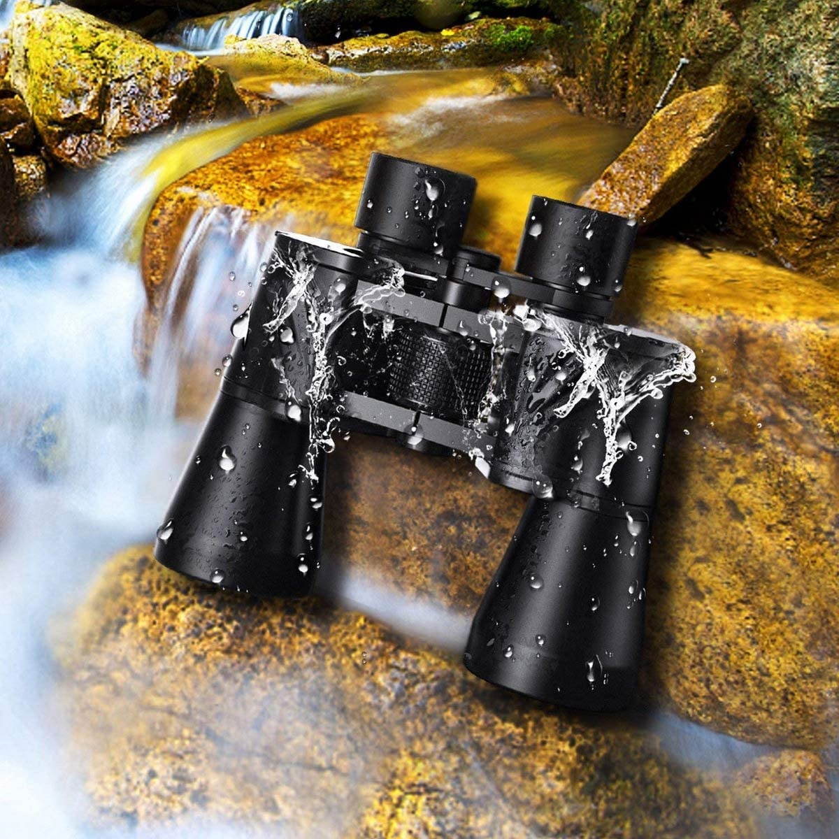 10x50 Powerful Binoculars for Adults with Low Light Night Vision, Large Eyepiece, 10 Seconds Quick Focus, Waterproof Wide Angle Compact-Binoculars-for-Adults-Bird-Watching, Hunting, Concerts