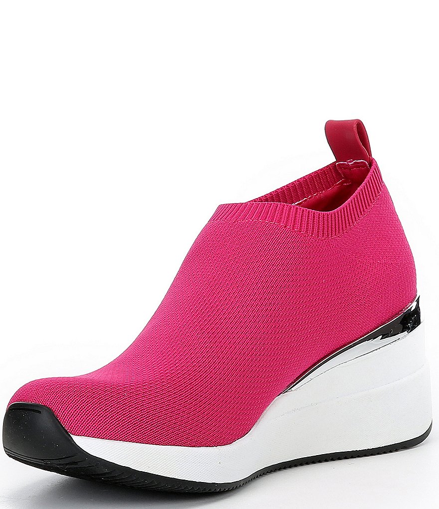 DKNY Parks Knit Wedge Sneakers