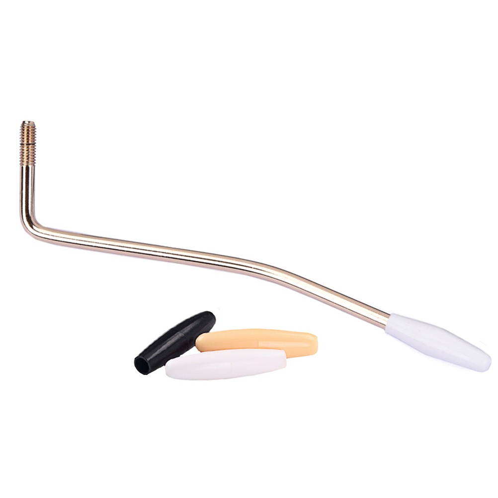 6mm Thread Guitar Tremolo Arm Whammy Bar Arm with 3 Tips for Electric Guitar (Silver)