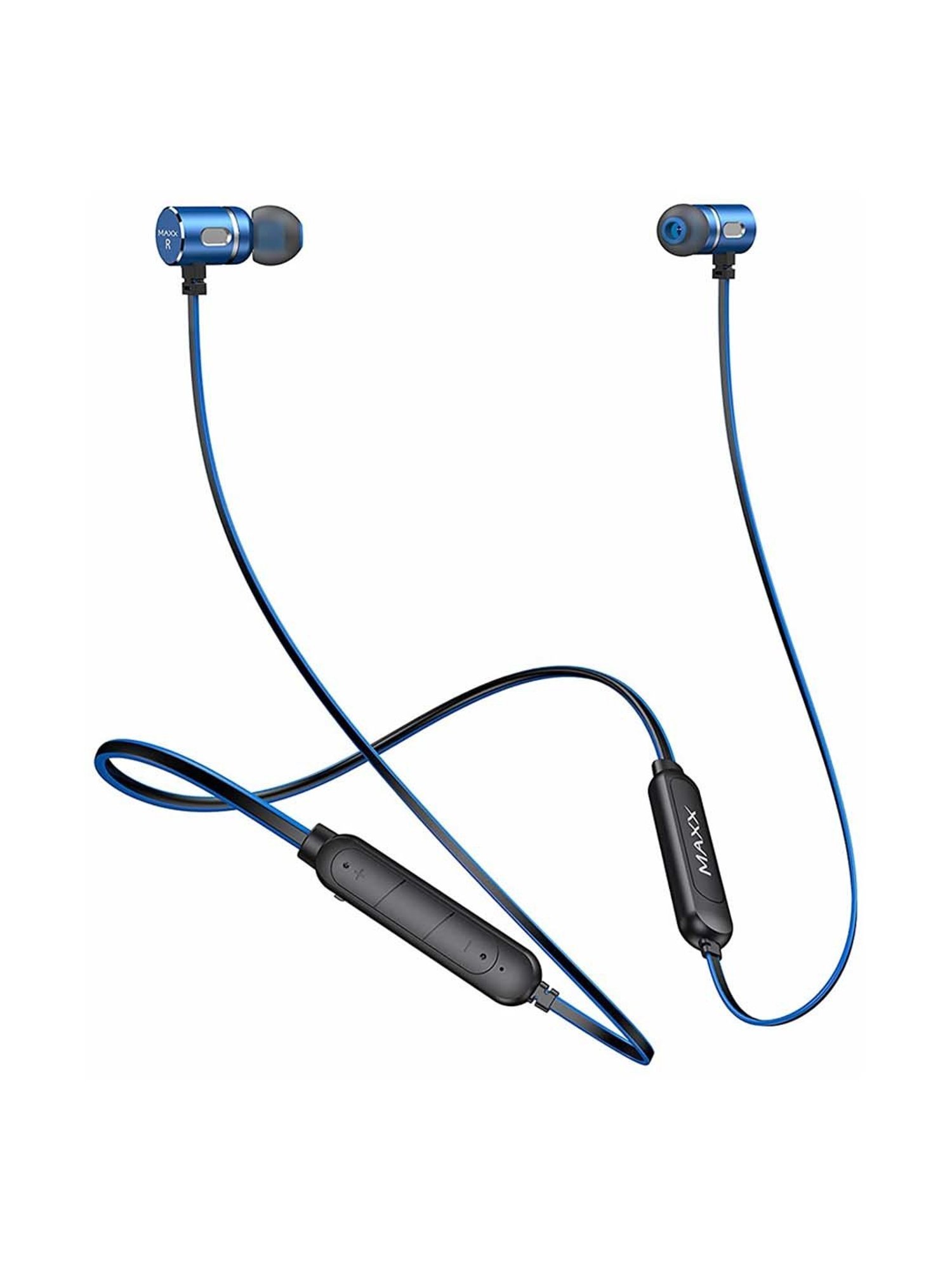 Maxx NX5 Wireless Neckband with Rapid Charge (Black/Blue)