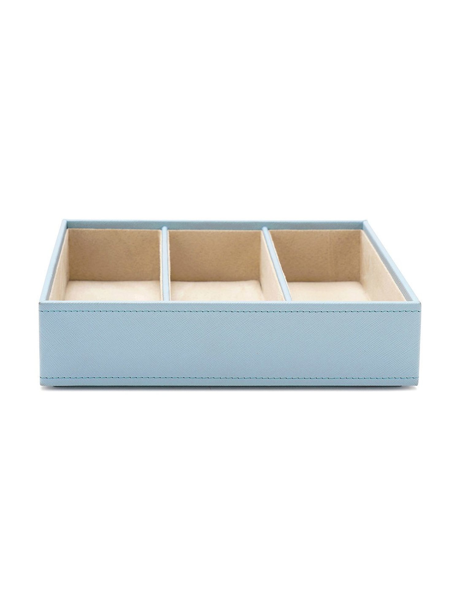 Pure Home and Living Blue Leather Solid Organisers