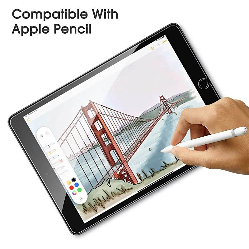 2 Pack  Screen Protector for iPad 7th Generation 102 Inch iPad 7 2019 iPad Air 3 2019 iPad Pro 105 Tempered GlassHigh DefinitionBubble Free