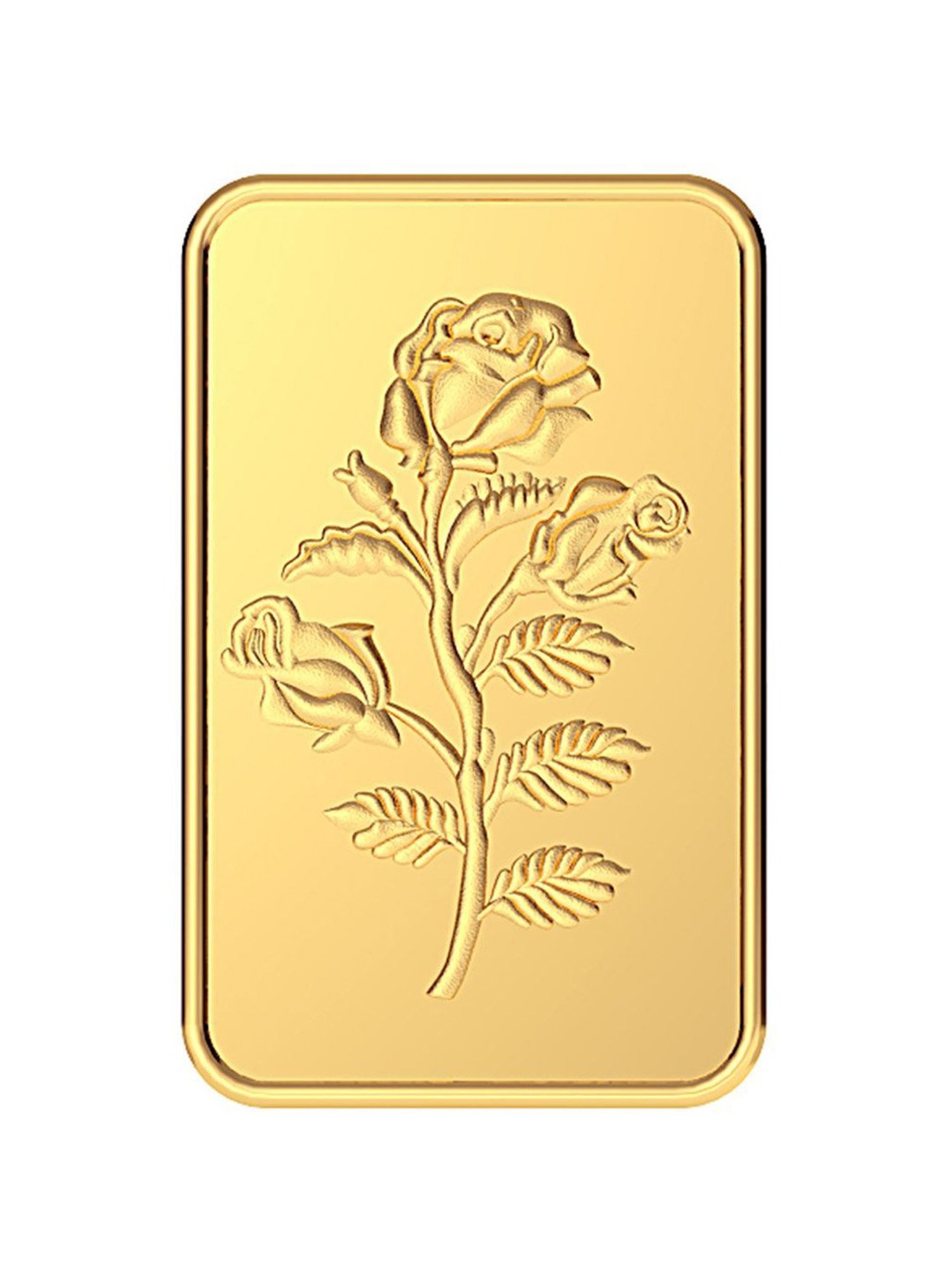 Malabar Gold and Diamonds Rose 24k (999) 5gm Gold Bar