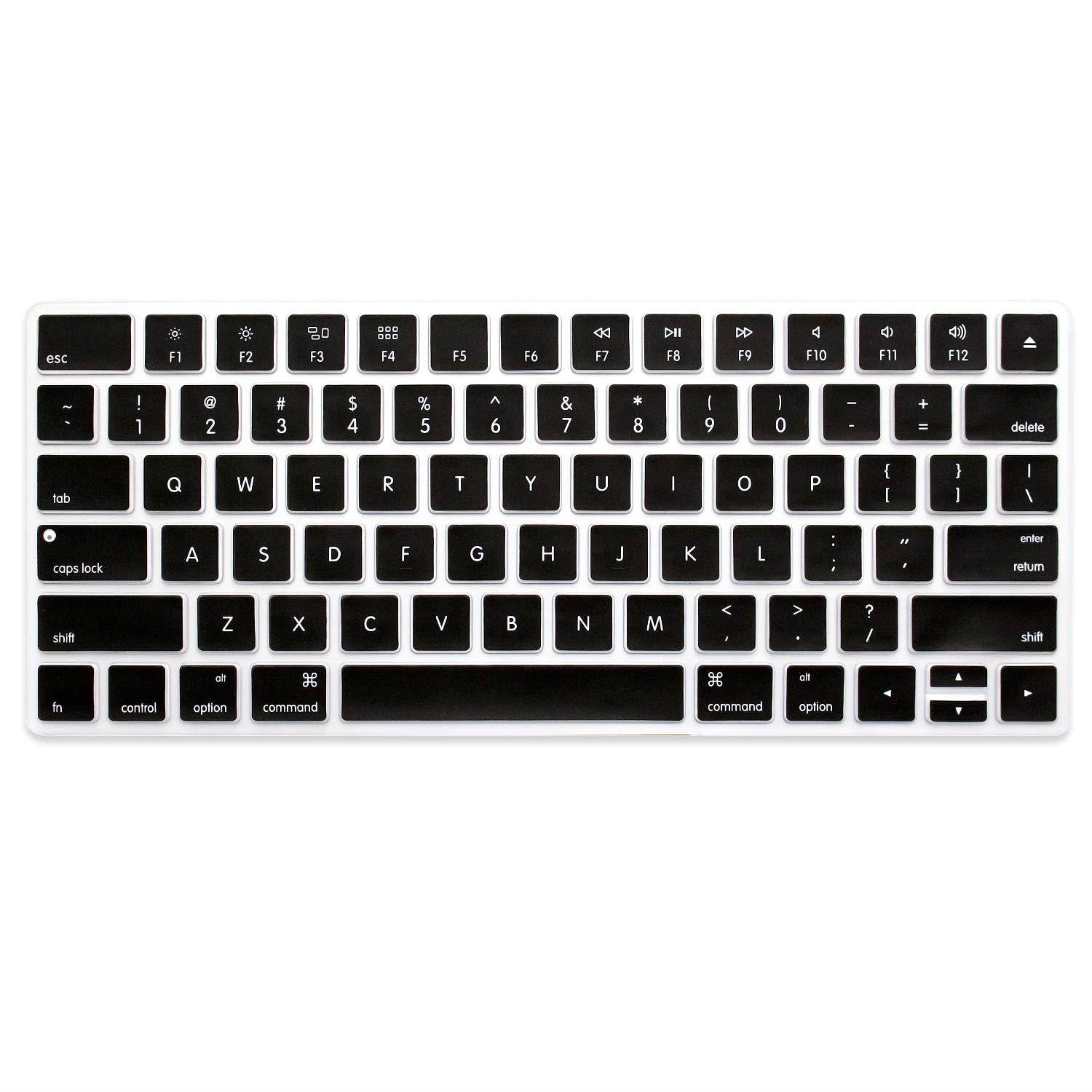 ProElife Ultra Thin Silicone Keyboard Protector Cover Skin for Apple iMac Magic Wireless Bluetooth Keyboard MLA22L/A (A1644, 2015 Released) U.S Layout, Black