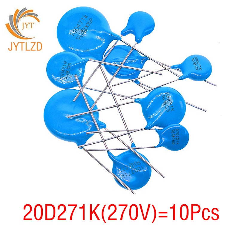 10Pcs/Lot Varistor 05D 07D 10D 14D 20D Available 07D220K 07D391K 7D431K 10D471K 10D101K 10D330K 14D471K 14D220K 20D431K 20D471K