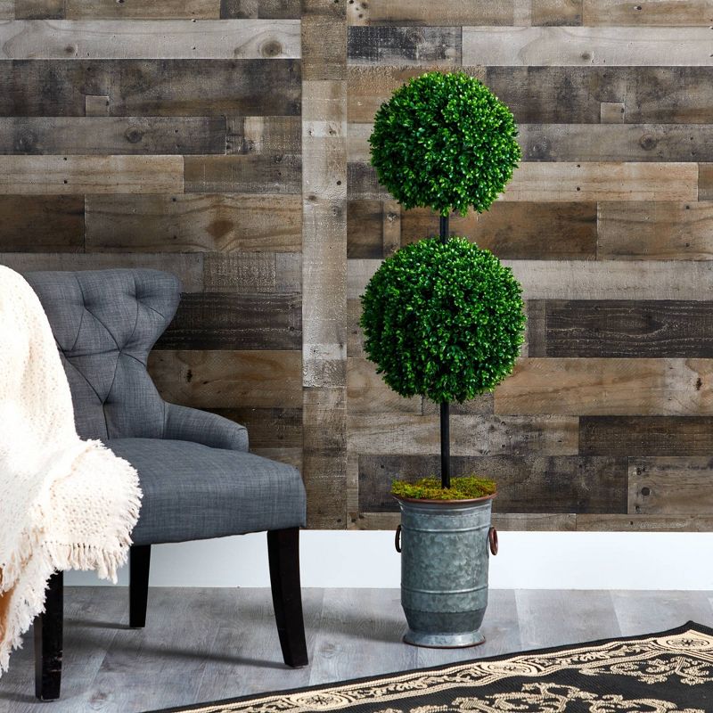 27" x 14" Artificial Rubber Plant in Boho Basket Cream - LCG Florals