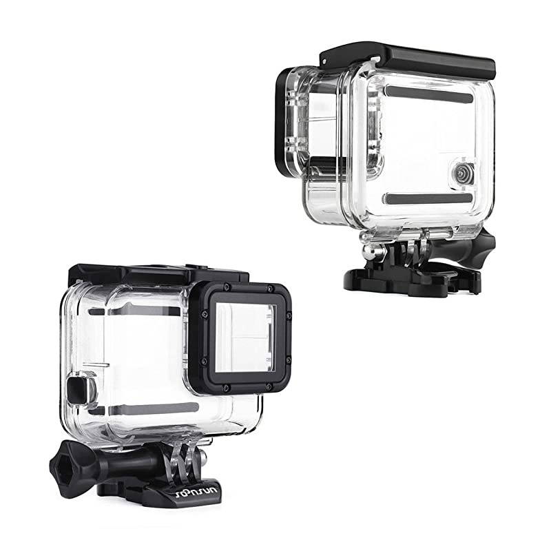 Waterproof Housing Case for GoPro Hero 765 Black Hero 2018 45 Meters Underwater Protective Diving Housing Shell Case with Bracket Accessories for Go Pro HERO7 HERO6 HERO5 Black Cameras