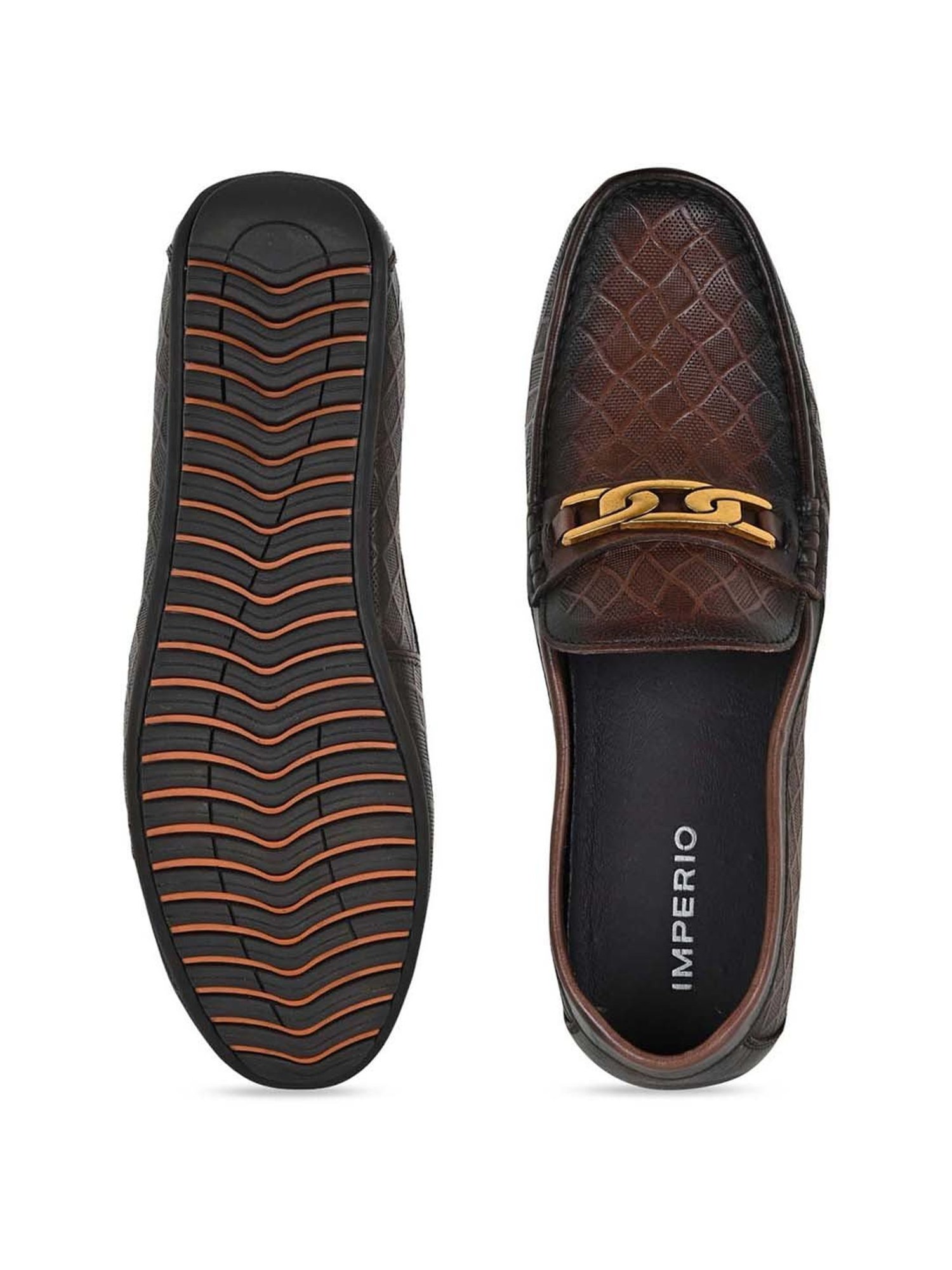 Imperio by Regal Men's Coffee Casual Loafers