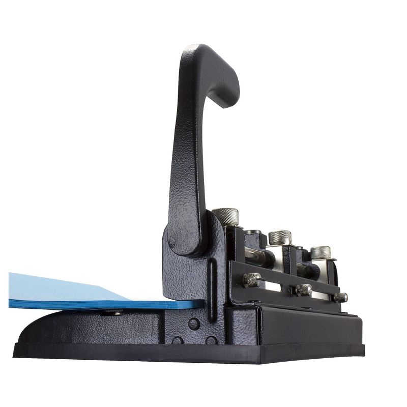 Officemate 2-3 Hole Punch Adjustable w/Lever Handle Punch 32 Sheets BK 90078