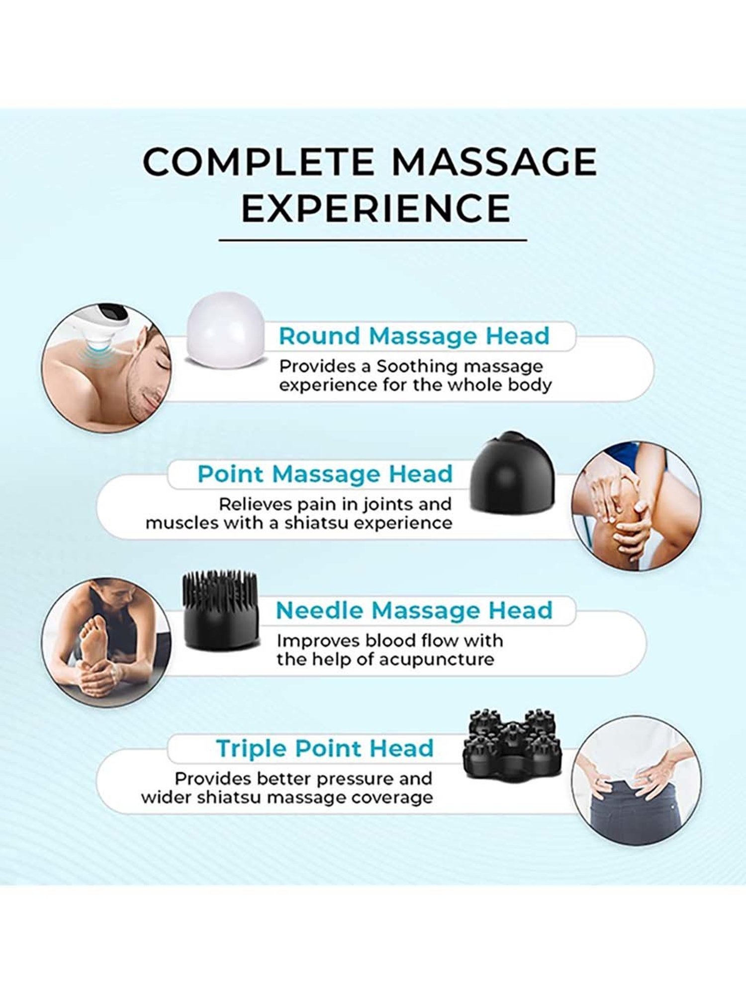 beatXP Stream Prime Hammer Massager (Glossy Silver)