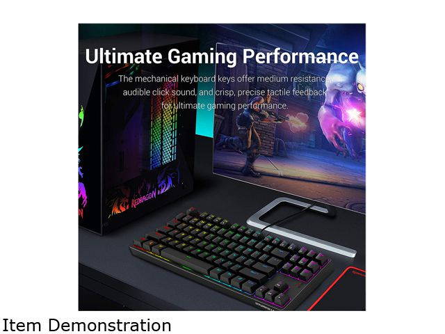 1STPLAYER RGB Gaming Mechanical USB Wired Keyboard DK5.0 Blue Switch Ergonomic 104 Keys NKRO Full Size Customizable Backlight LED Computer Laptop Keyboard for Windows PC Gamers (White)