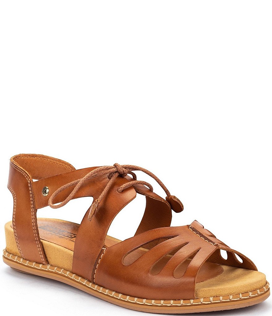 Pikolinos Marazul W3F Leather Wedge Sandals