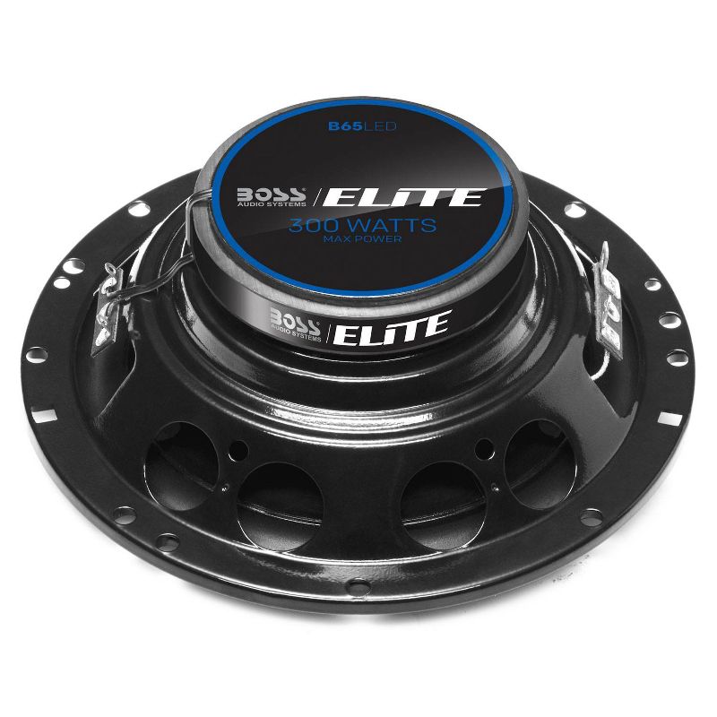 Boss Audio Systems 6.5 Inch Blue LED 300 Watt 3 Way Full Range Speakers, Pair