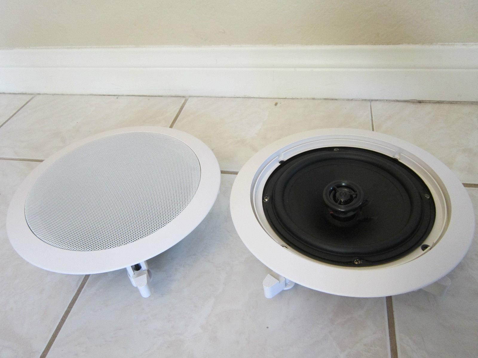 NEW (12) 8" Ceiling In-wall Speakers.Contractor Business Lot.Stereo Flush Mount