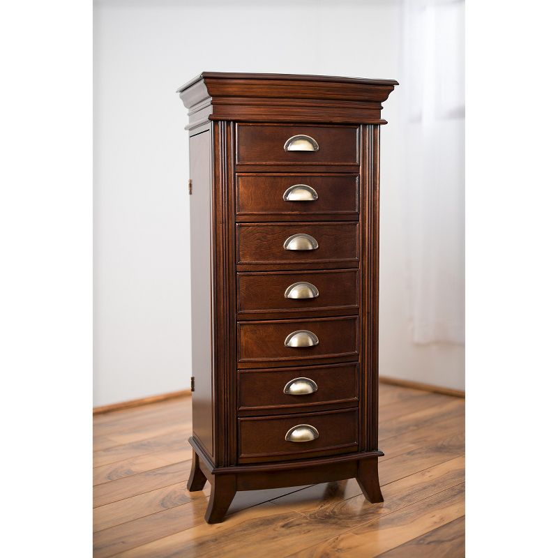 Hillary Jewelry Armoire Walnut - Hives & Honey