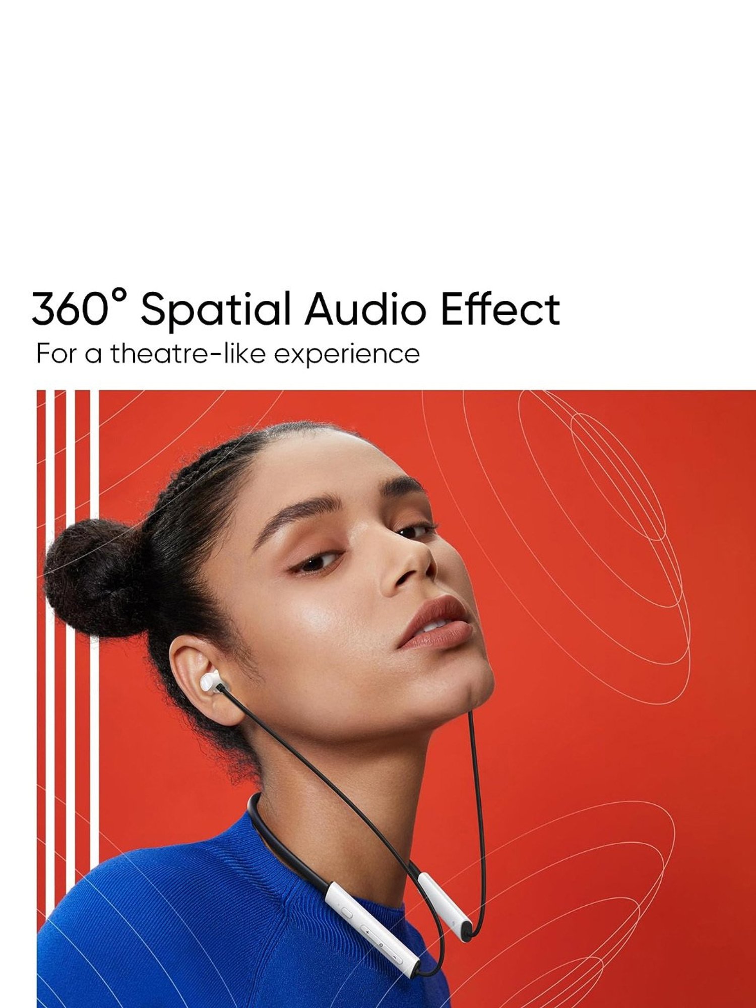 realme Buds Wireless 3 In Ear BT Neckband with 30dB ANC & upto 40Hrs Playback (Vitality White)