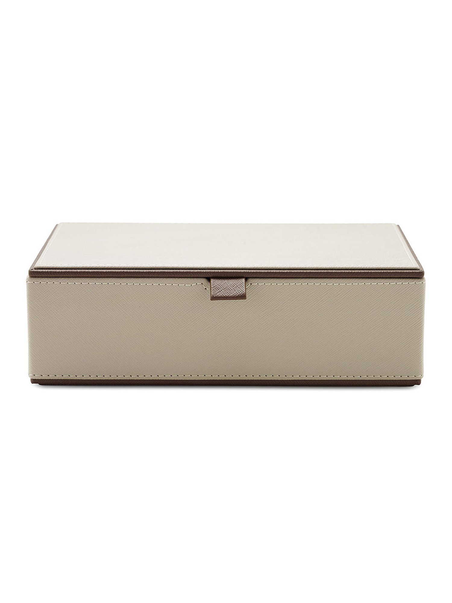 Pure Home and Living Beige Leather Solid Storage Boxes