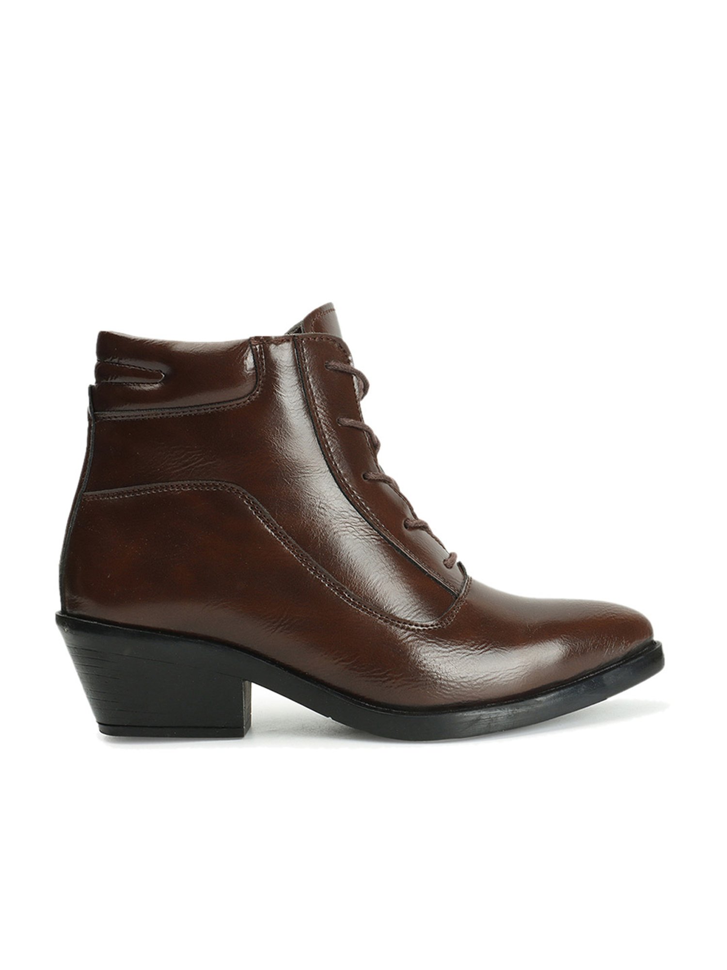 Elle Women's Brown Derby Boots