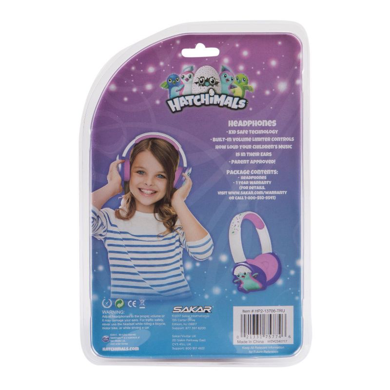 Hatchimals Kids Wired Molded Headphones