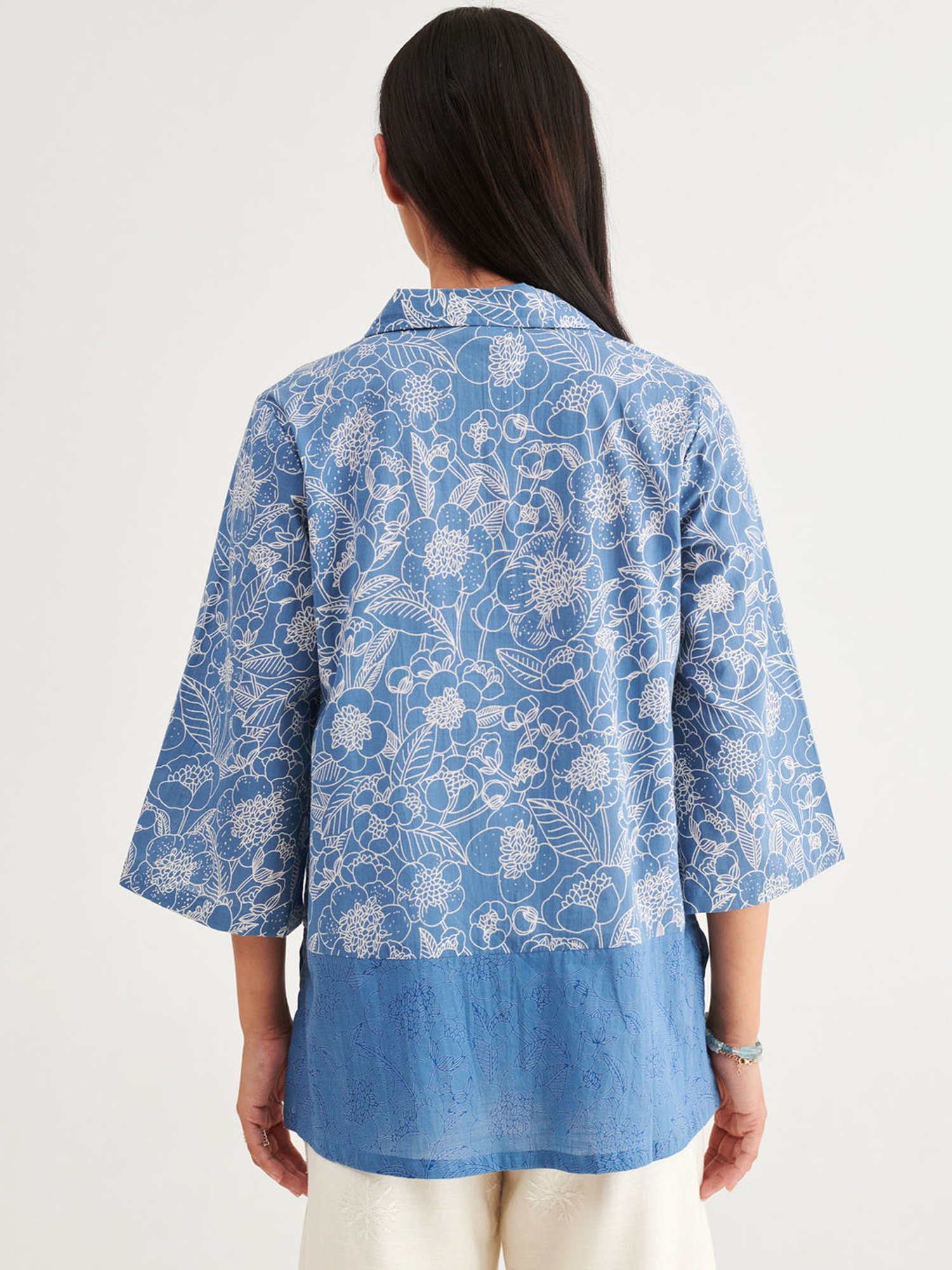 Prakriti Jaipur Indigo Panel Shirt