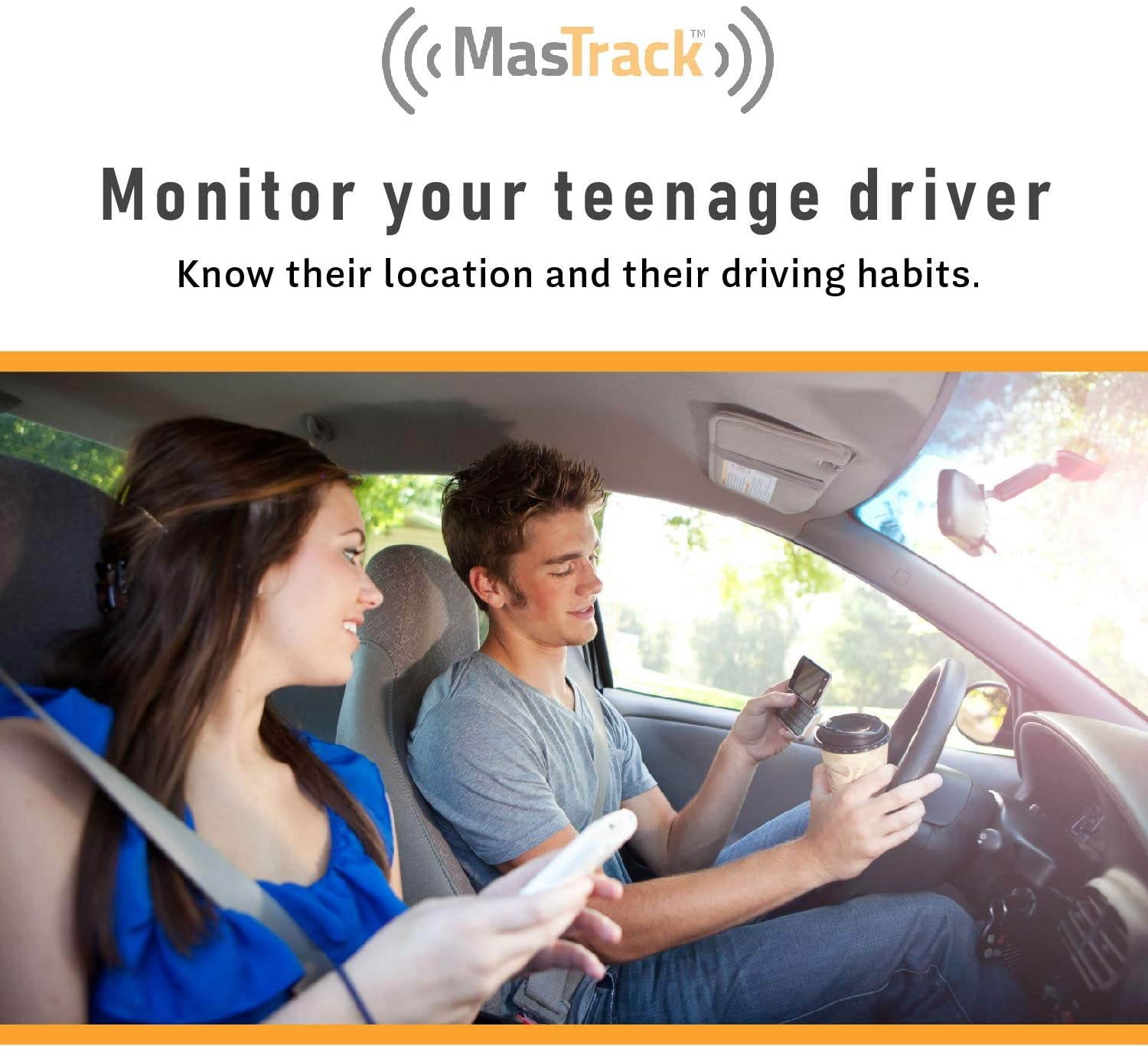 MasTrack- GPS Tracker W/No Contract | Track On Computer Smartphone | Fleet Monitoring Tracking Employees, Teens, Spouse| Plug Into OBD Port Instant Alerts & Engine Diagnostics