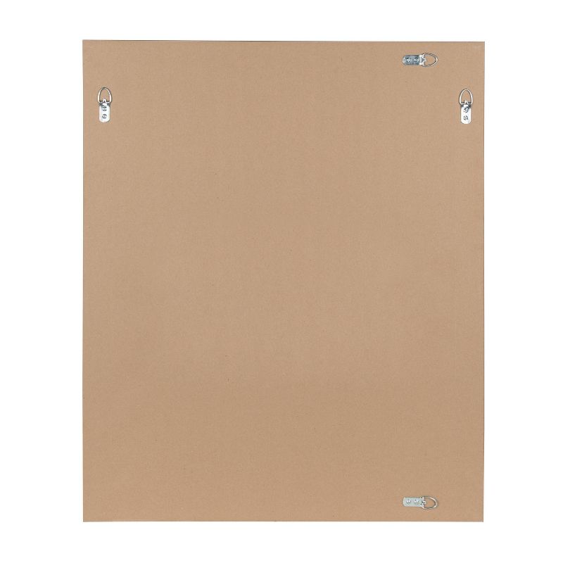 27.5" x 33.5" Whitley Rectangle Wall Mirror Black - Kate & Laurel All Things Decor