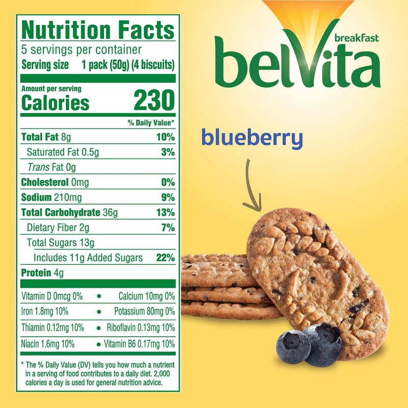 belVita Blueberry Breakfast Biscuits - 5 Packs