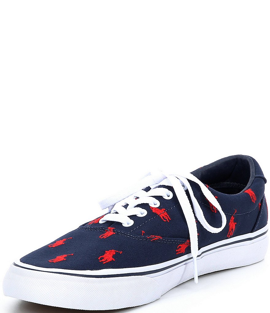 Polo Ralph Lauren Men's Thorton Embroidered Lace-Up Sneakers